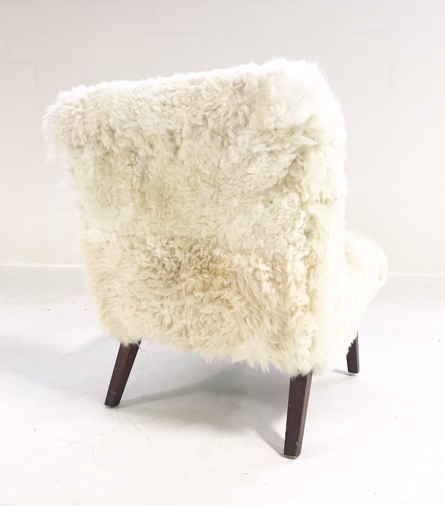 Lounge Chair in Brazilian Sheepskin