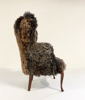 Nick Cave Armchair in California Sheepskin