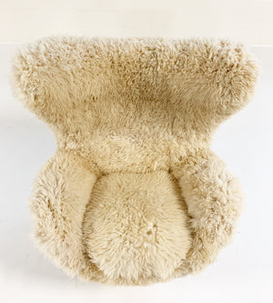 Arne Jacobsen for Fritz Hansen Egg Chair and Ottoman in California Sheepskin