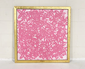 John O'Hara. Daisies, Pink. 33.5x33.5"
