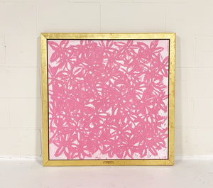 John O'Hara. Daisies, Pink. 33.5x33.5"