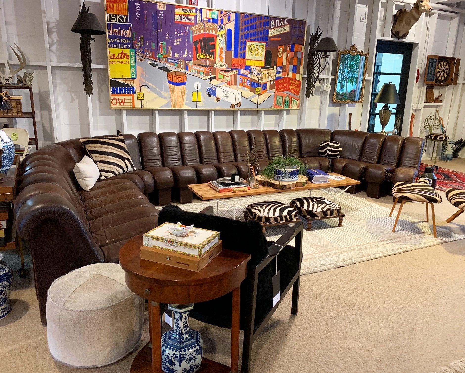 De Sede Monumental DS-600 Organic Leather Sofa