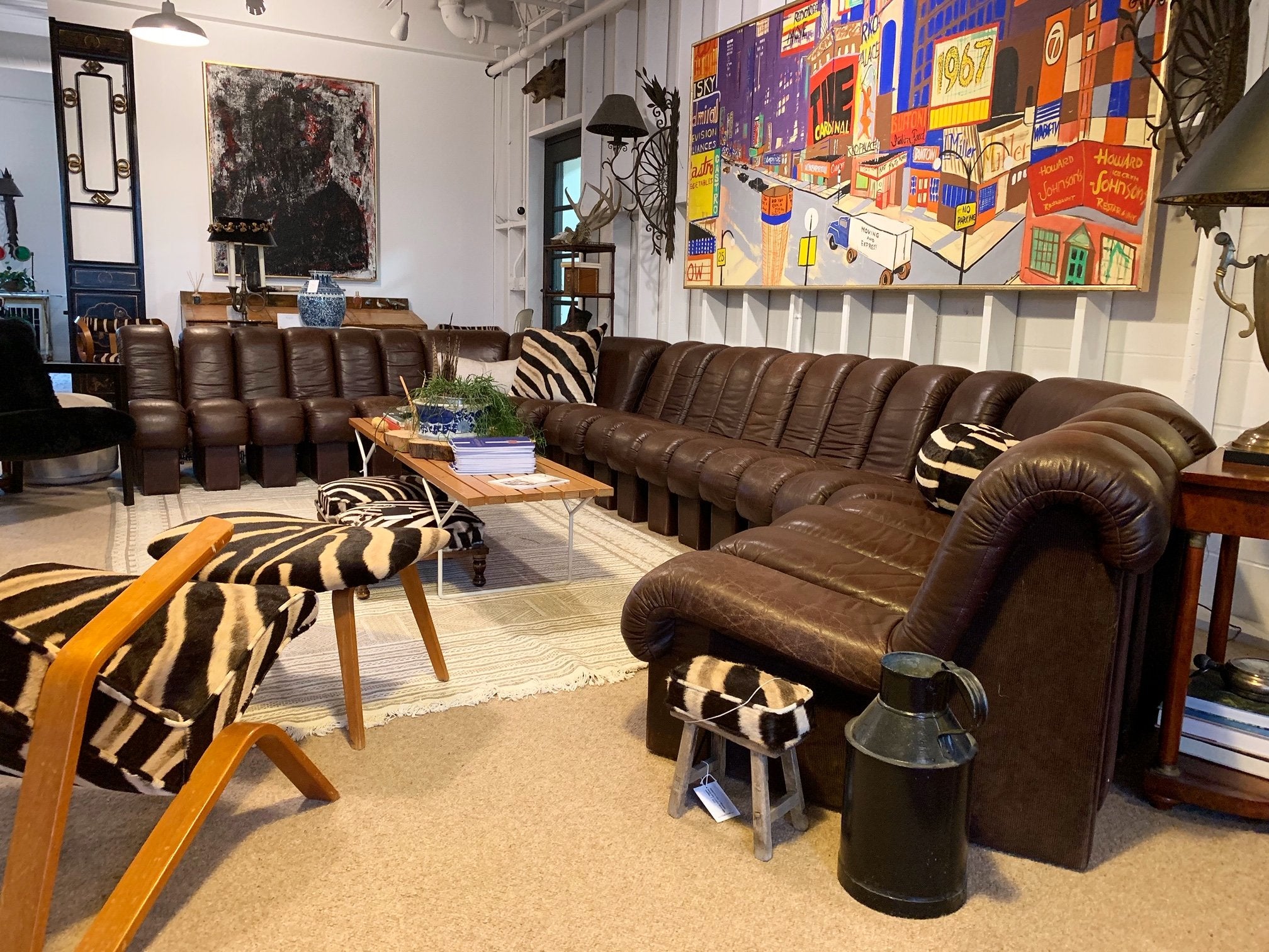 De Sede Monumental DS-600 Organic Leather Sofa