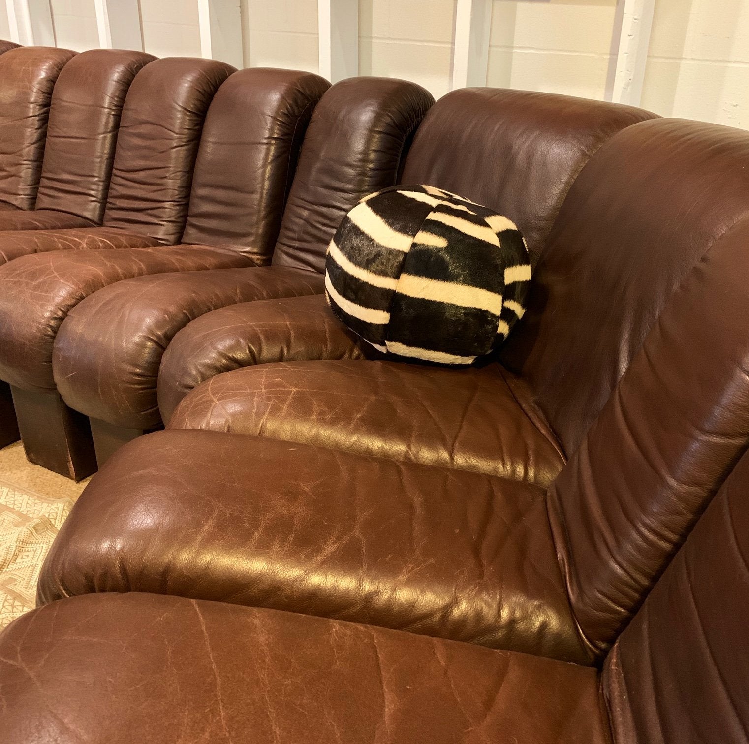 De Sede Monumental DS-600 Organic Leather Sofa
