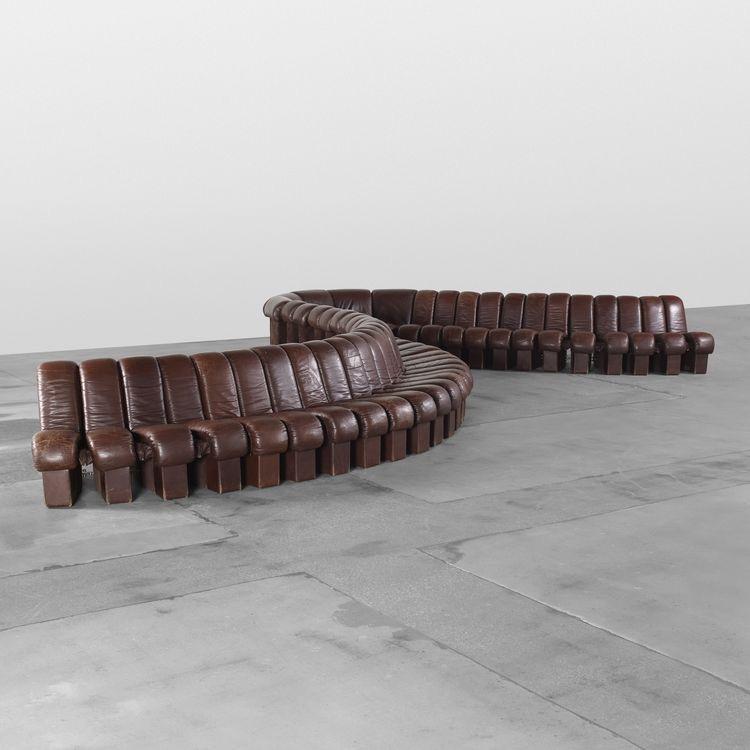 De Sede Monumental DS-600 Organic Leather Sofa