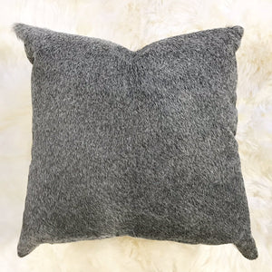 Salt & Pepper Grey Cowhide Pillow