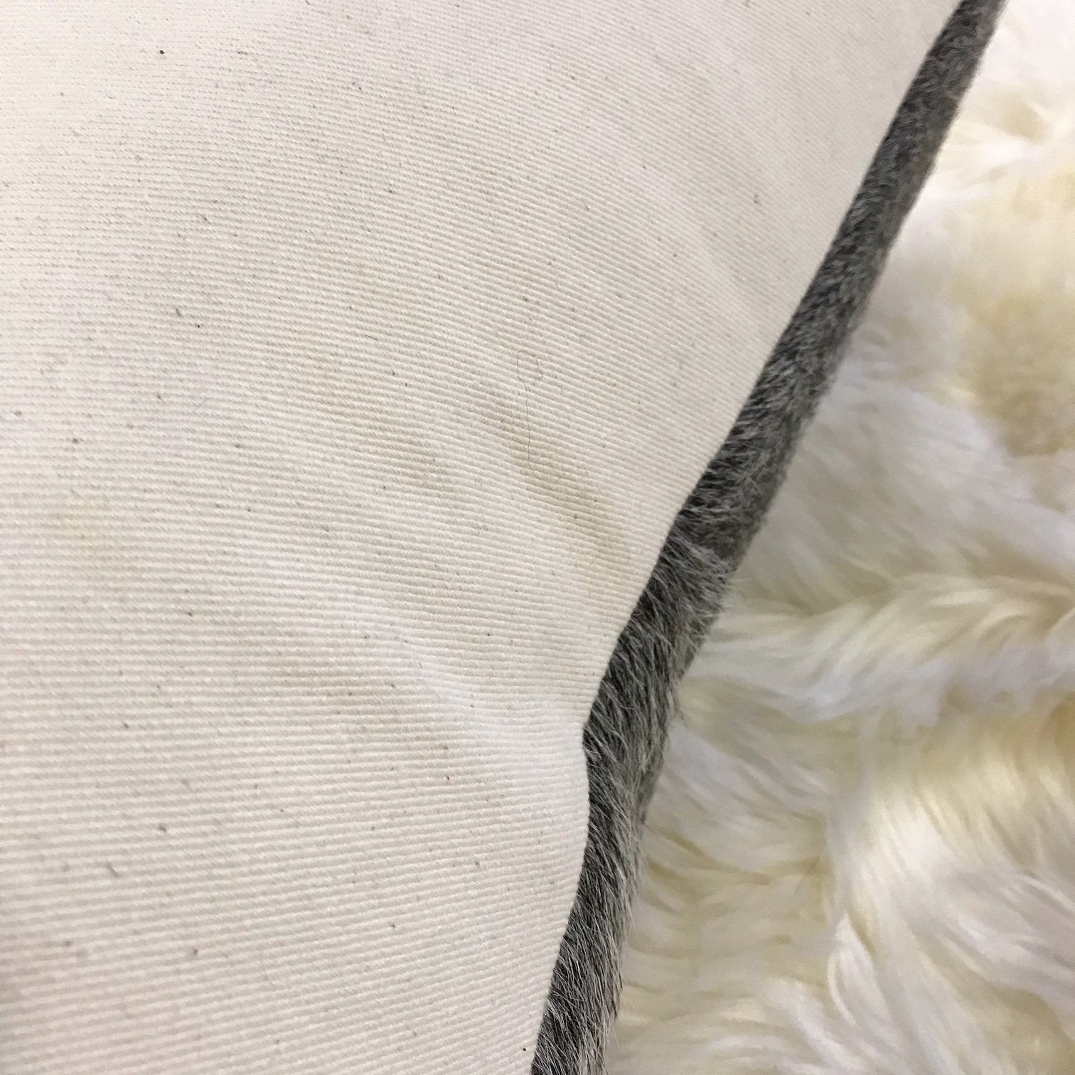 Salt & Pepper Grey Cowhide Pillow