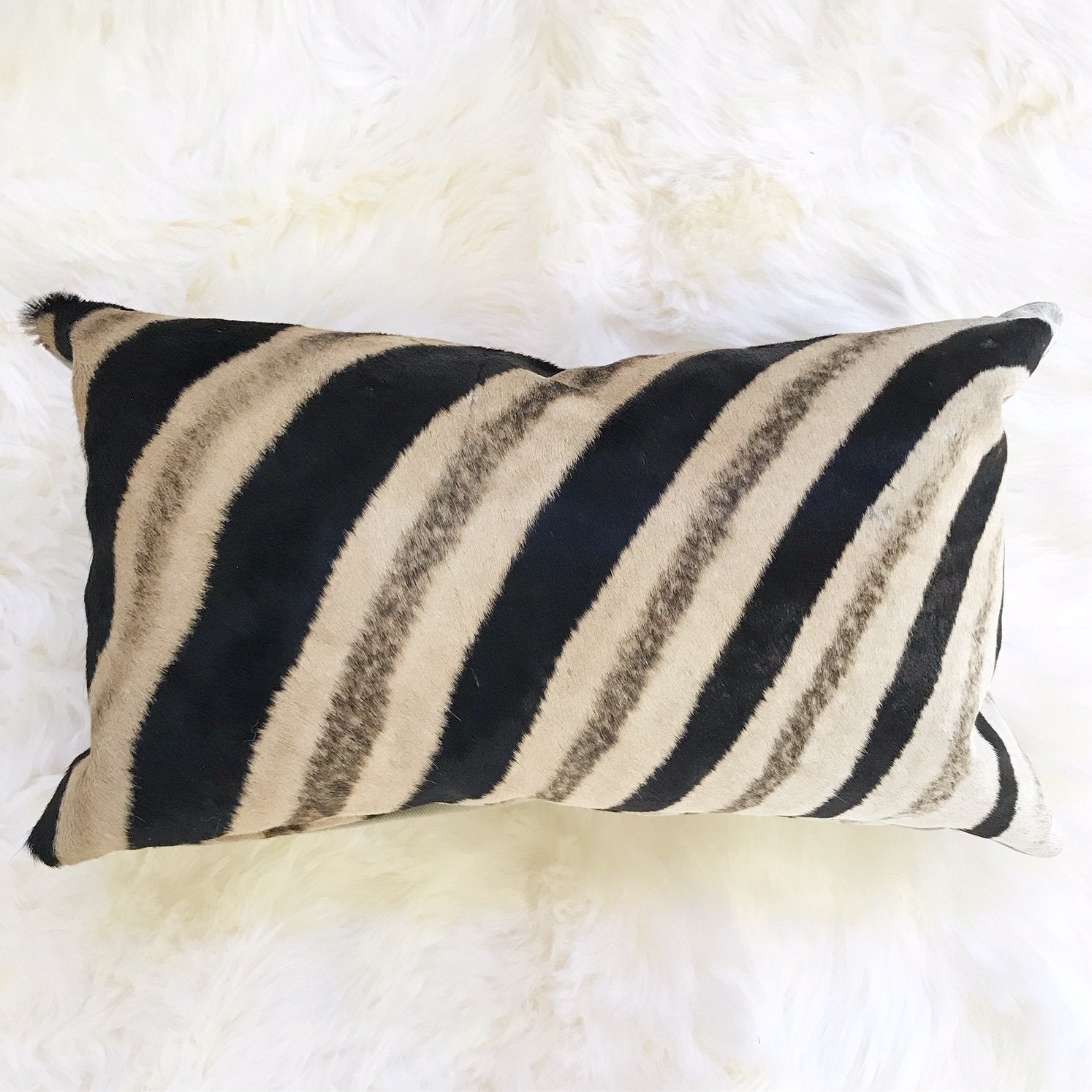 Zebra Hide Pillow, No. 68