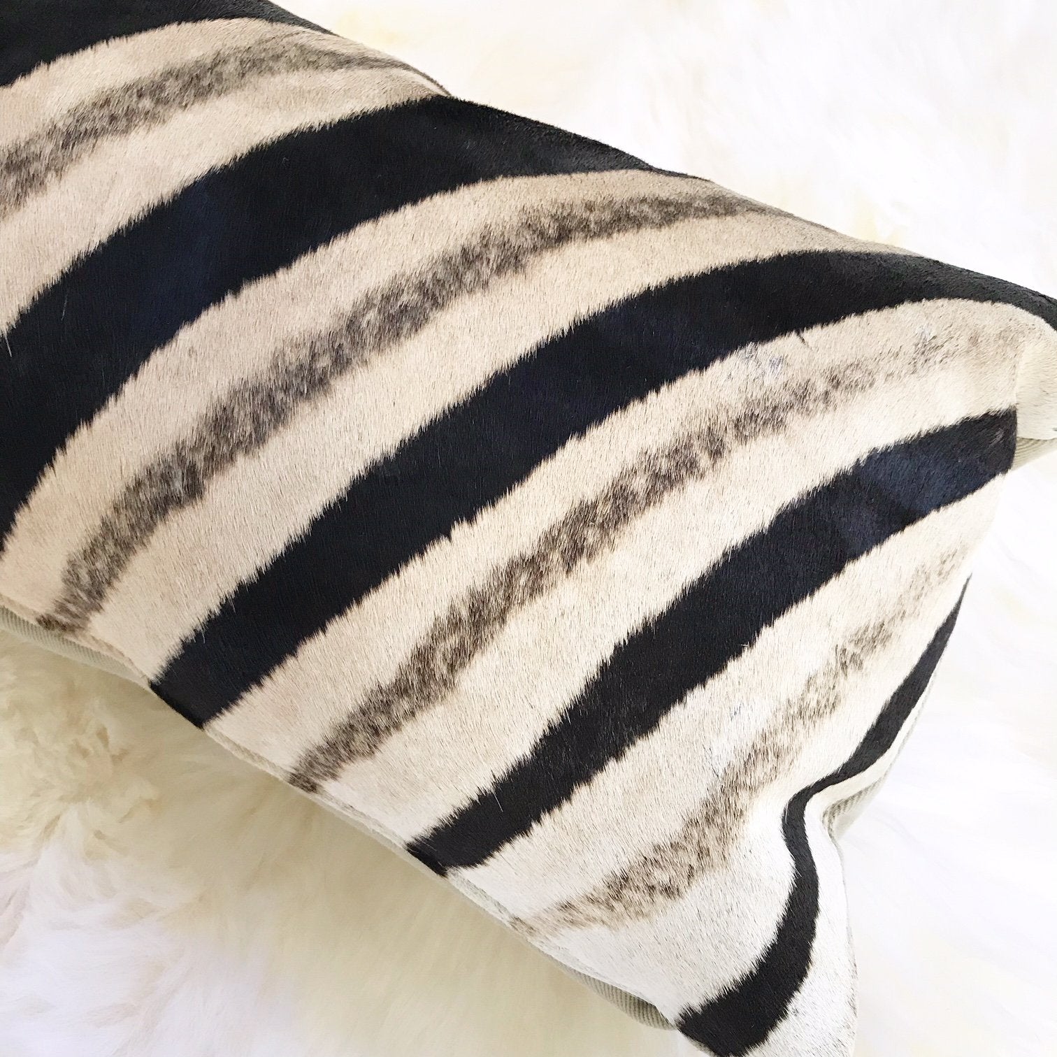 Zebra Hide Pillow, No. 68