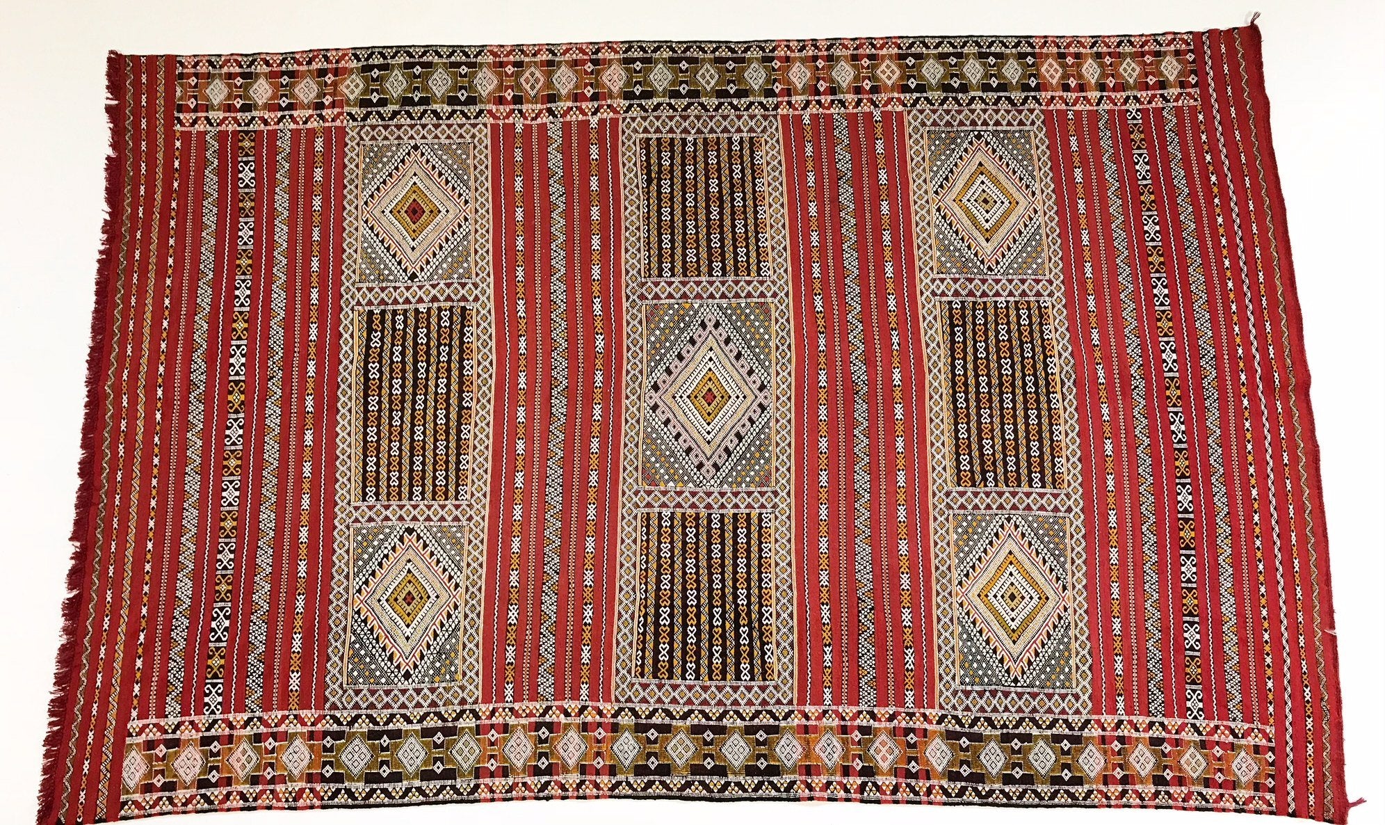 Handmade Kilim Rug from Morocco - 11.5 x 7.5 FT