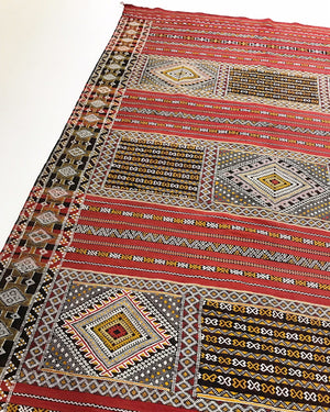 Handmade Kilim Rug from Morocco - 11.5 x 7.5 FT