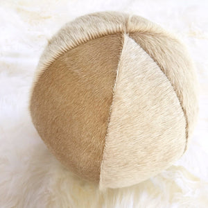 Palomino Cowhide Ball Pillow 12"