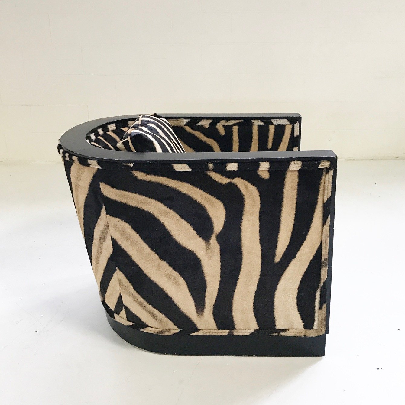 Paul Frankl Lounge Chair in Zebra Hide
