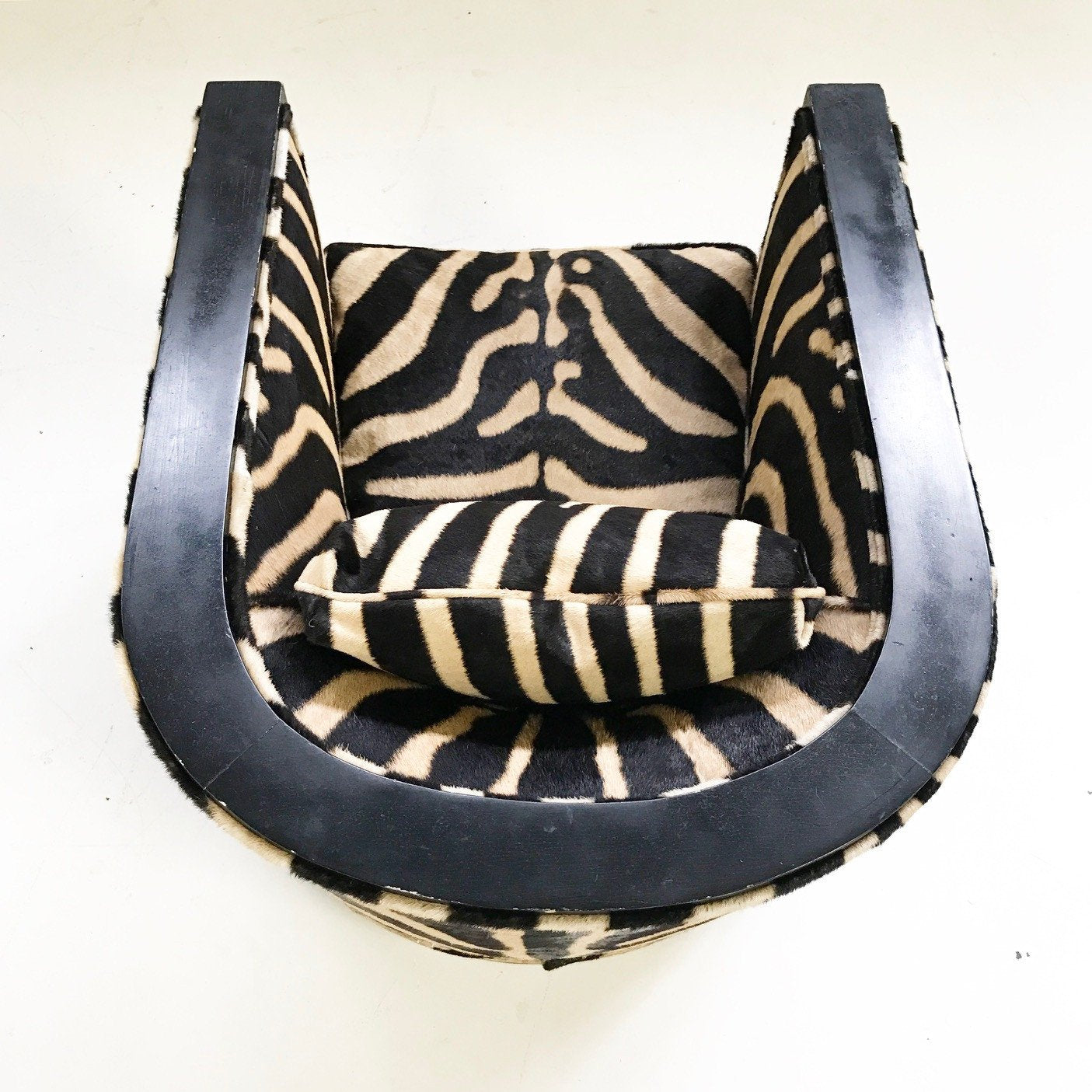 Paul Frankl Lounge Chair in Zebra Hide