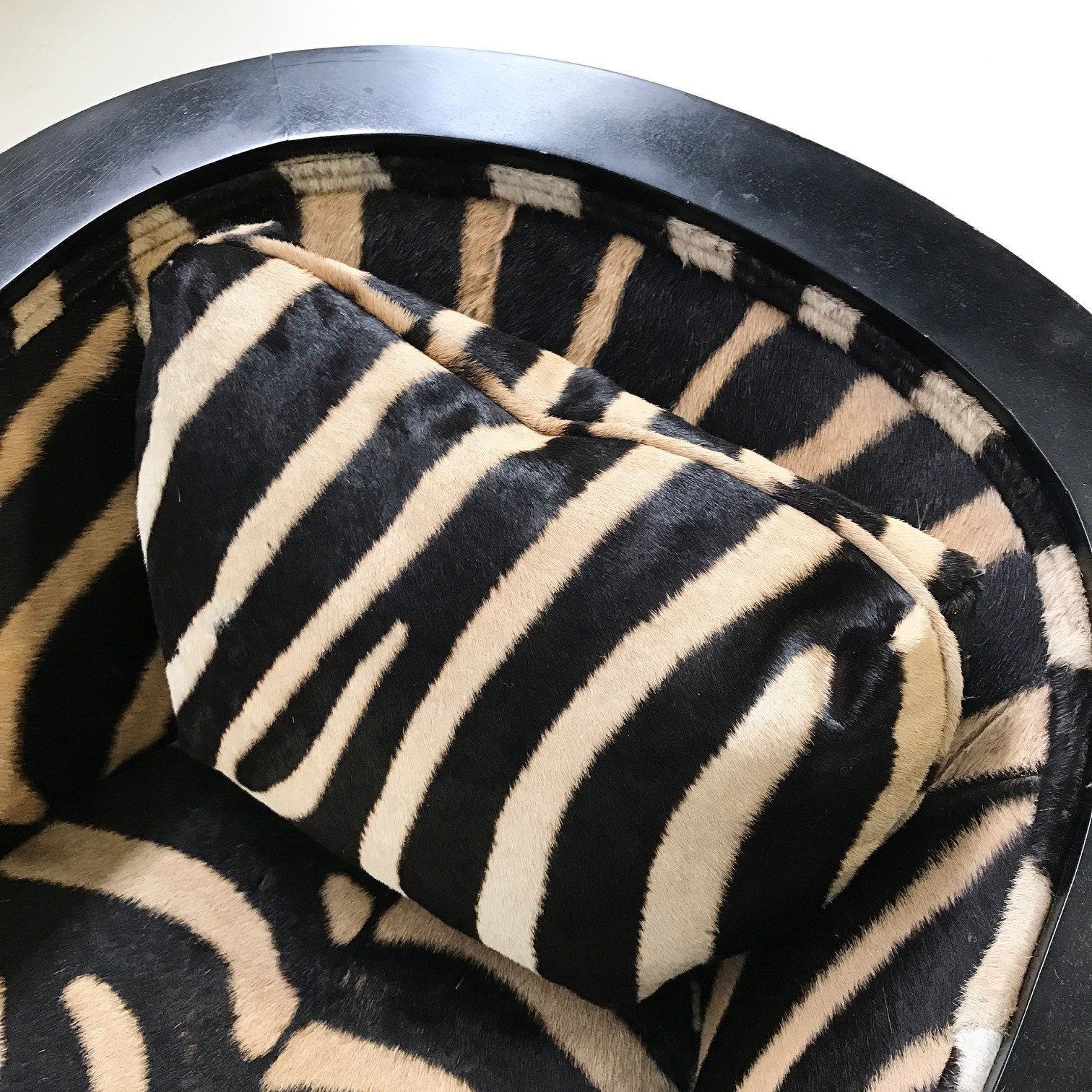 Paul Frankl Lounge Chair in Zebra Hide