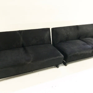 1950s 2-Piece Sectional Sofa in Brazilian Cowhide