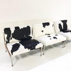Glenn of California Lounge Chairs in Brazilian Cowhide - A Trio