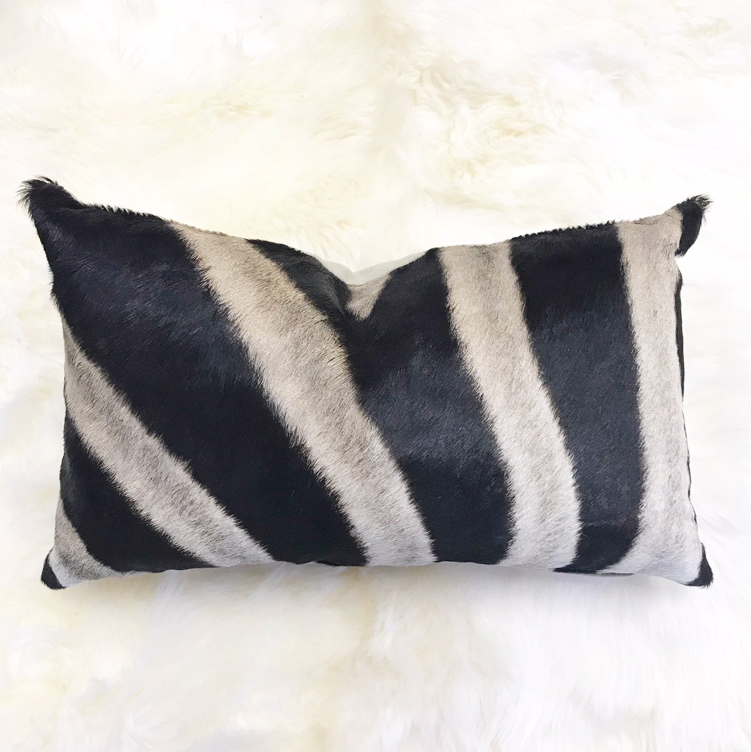 ZEBRA HIDE PILLOW, NO. 14