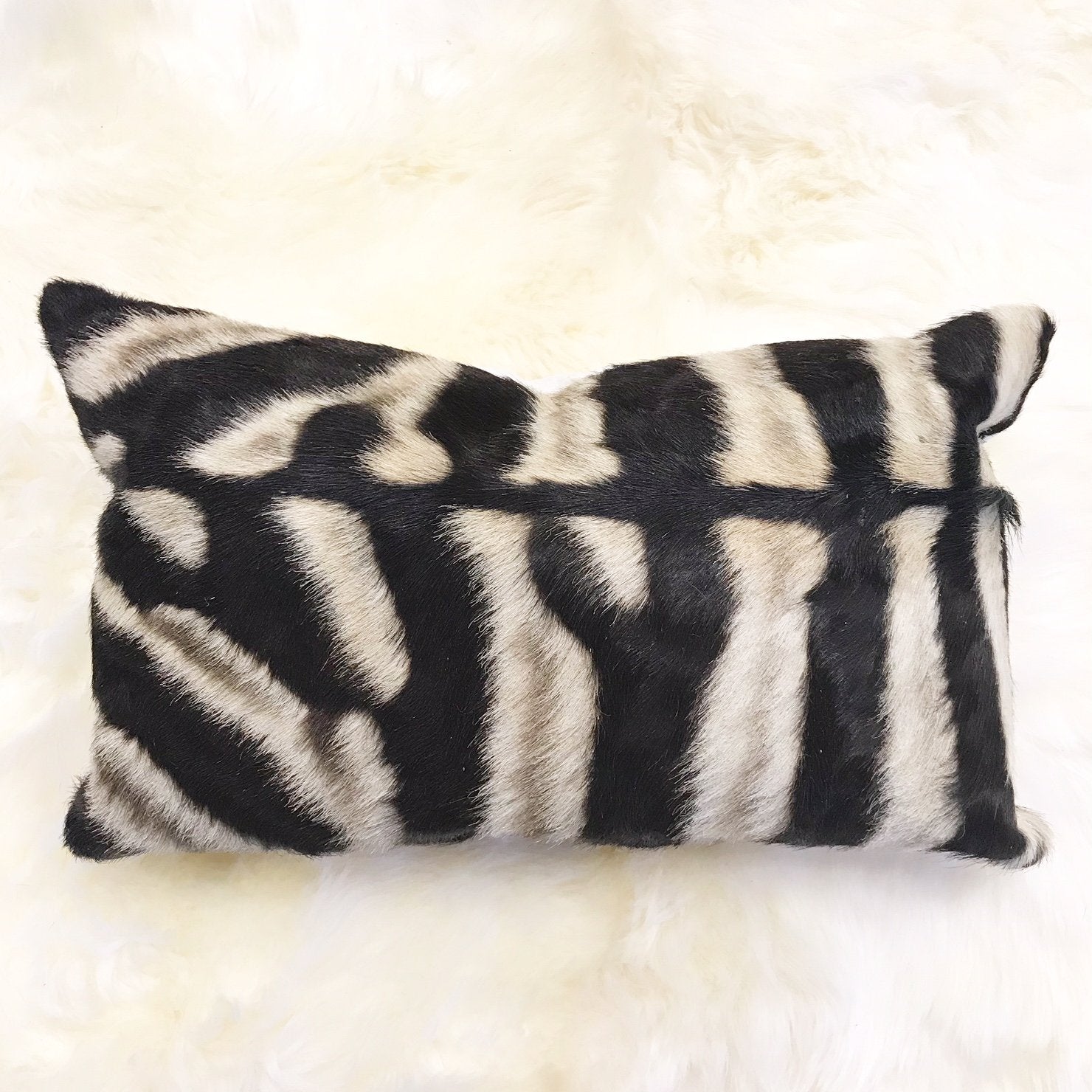 ZEBRA HIDE PILLOW, NO. 18