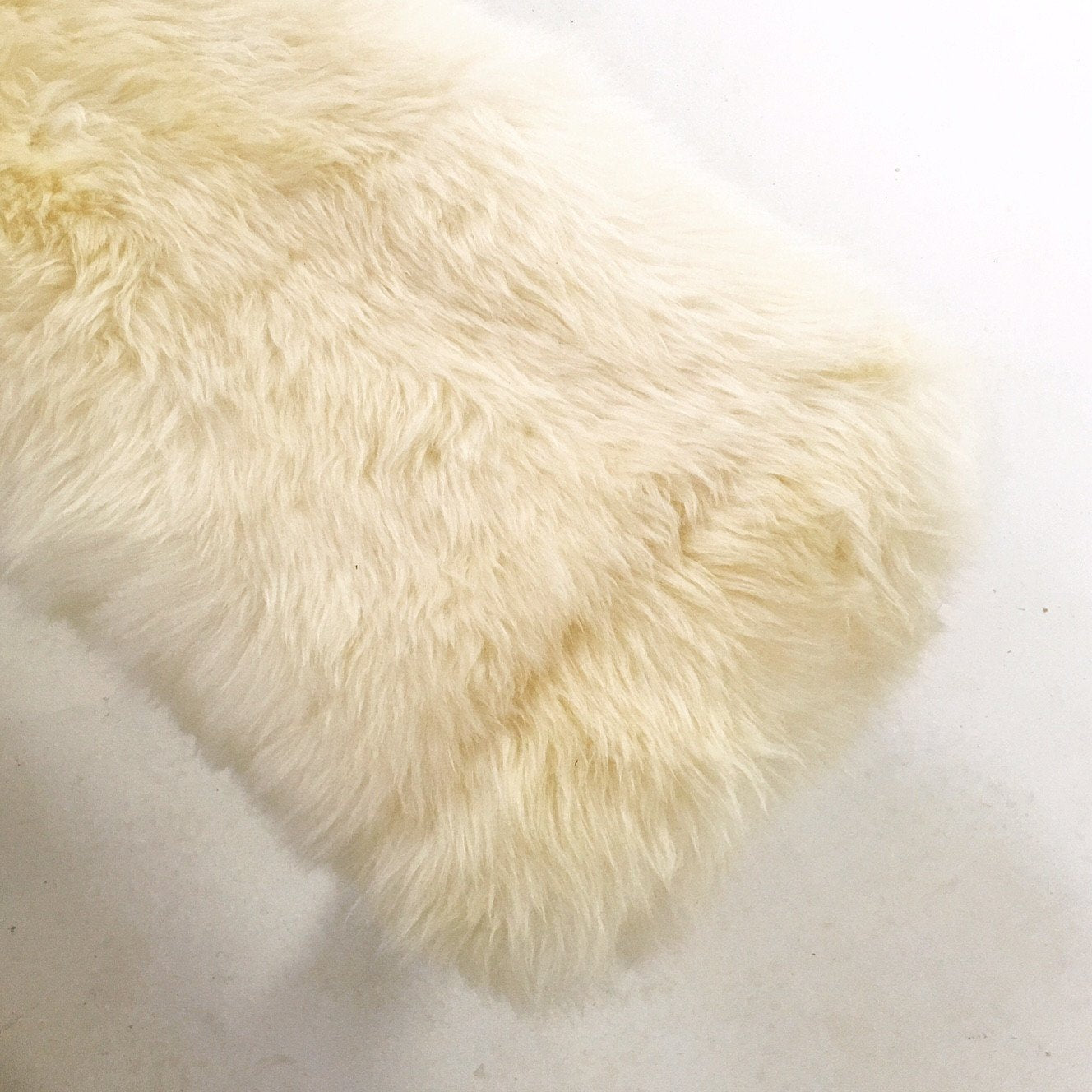 VINTAGE WALNUT FARMHOUSE BENCH WITH SHEEPSKIN CUSHION