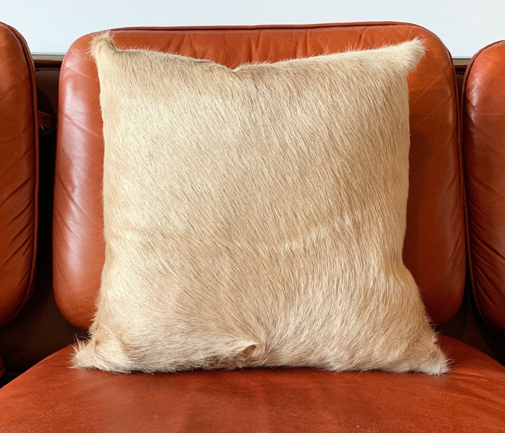 PALOMINO BRAZILIAN COWHIDE PILLOW 18"