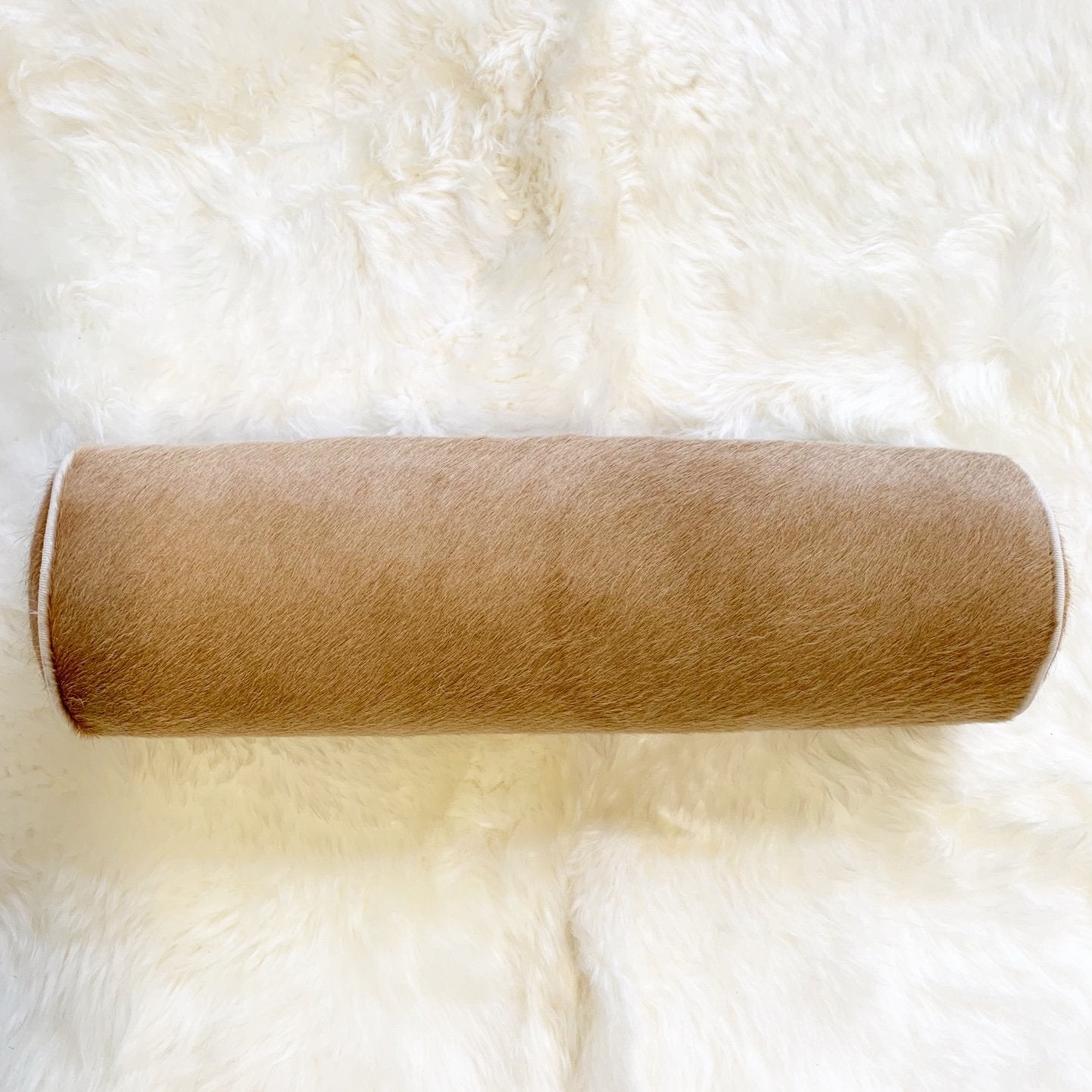 PALOMINO BRAZILIAN COWHIDE BOLSTER PILLOW 20"