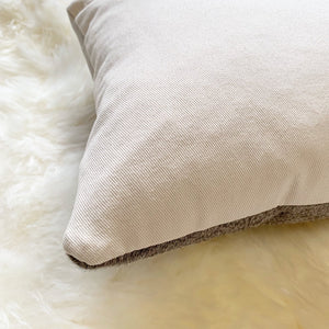 SALT AND PEPPER BRAZILIAN COWHIDE PILLOW 13x21"