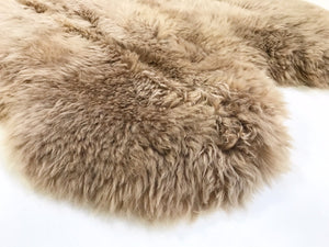 New Zealand Sheepskin Quad Rug - Tan