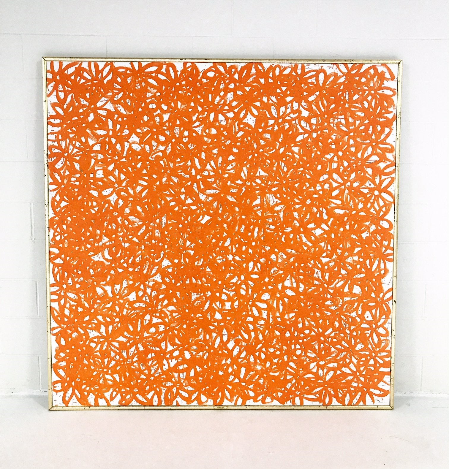 John O'Hara. Daisies, Orange. 69x69"