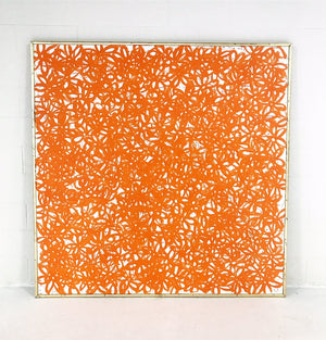 John O'Hara. Daisies, Orange. 69x69"