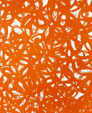 John O'Hara. Daisies, Orange. 69x69"