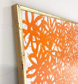 John O'Hara. Daisies, Orange. 69x69"