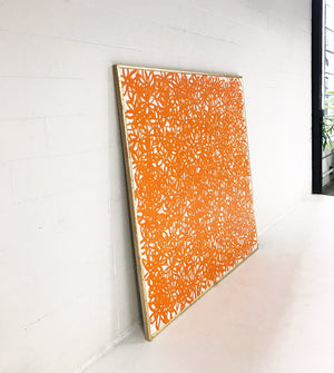 John O'Hara. Daisies, Orange. 69x69"