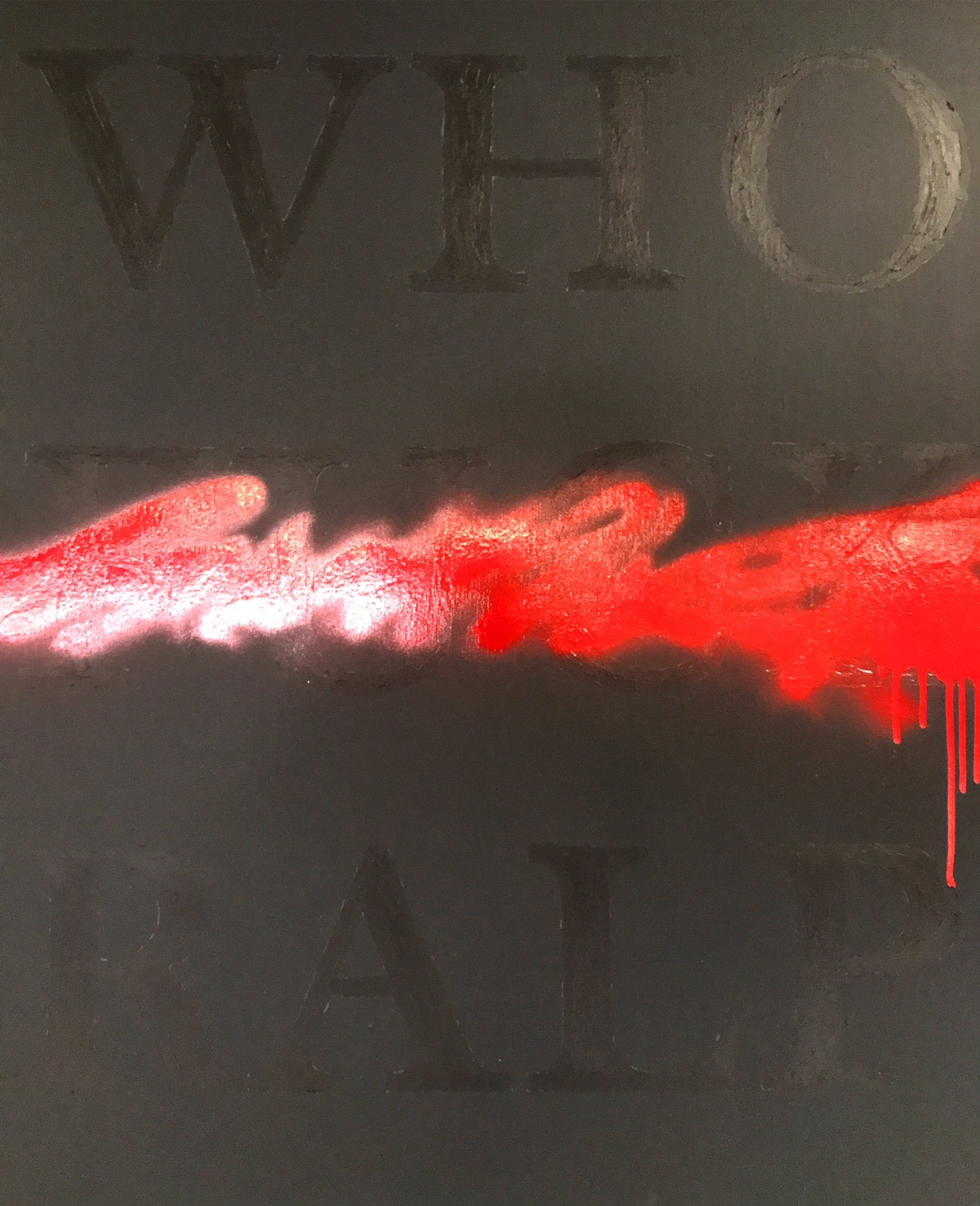 John O'Hara. Who The XXXX Is Ralph Lifshitz. 69x69"