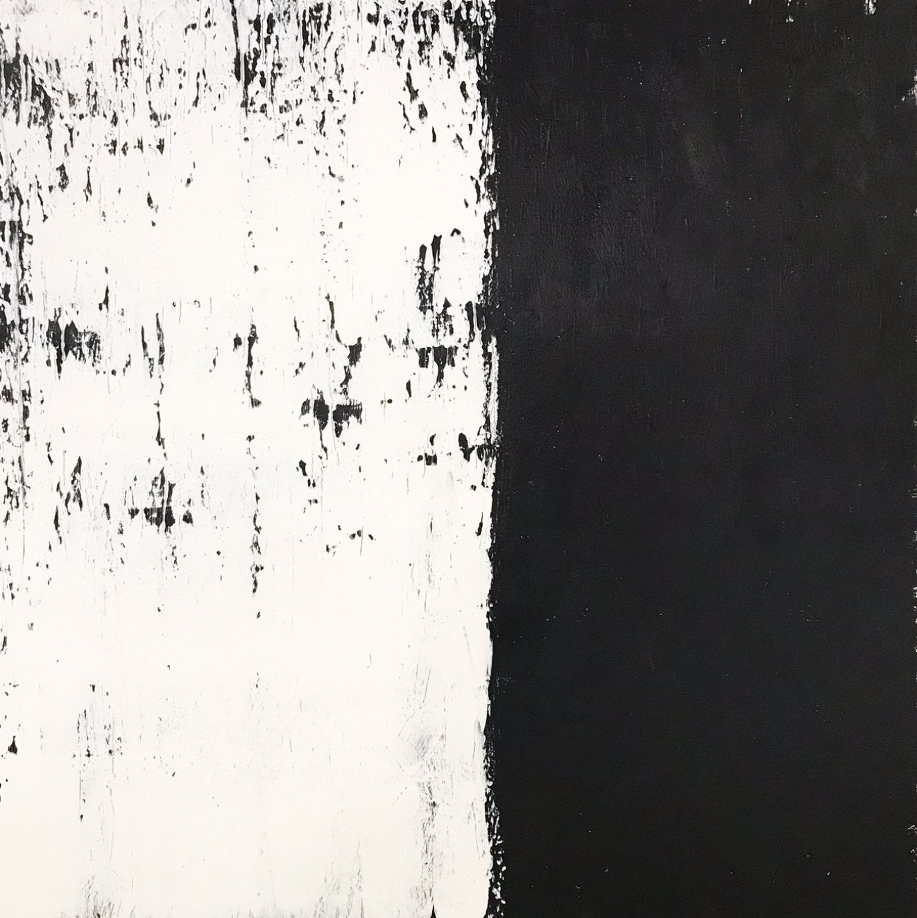 John O'Hara. White and Black. 49.5x49.5"