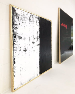 John O'Hara. White and Black. 49.5x49.5"