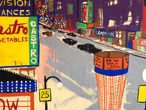 Times Square, 1967. 112.5x51.5"