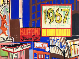Times Square, 1967. 112.5x51.5"