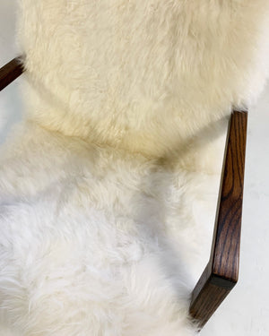Harvey Probber Rocking Chair in Brazilian Sheepskin