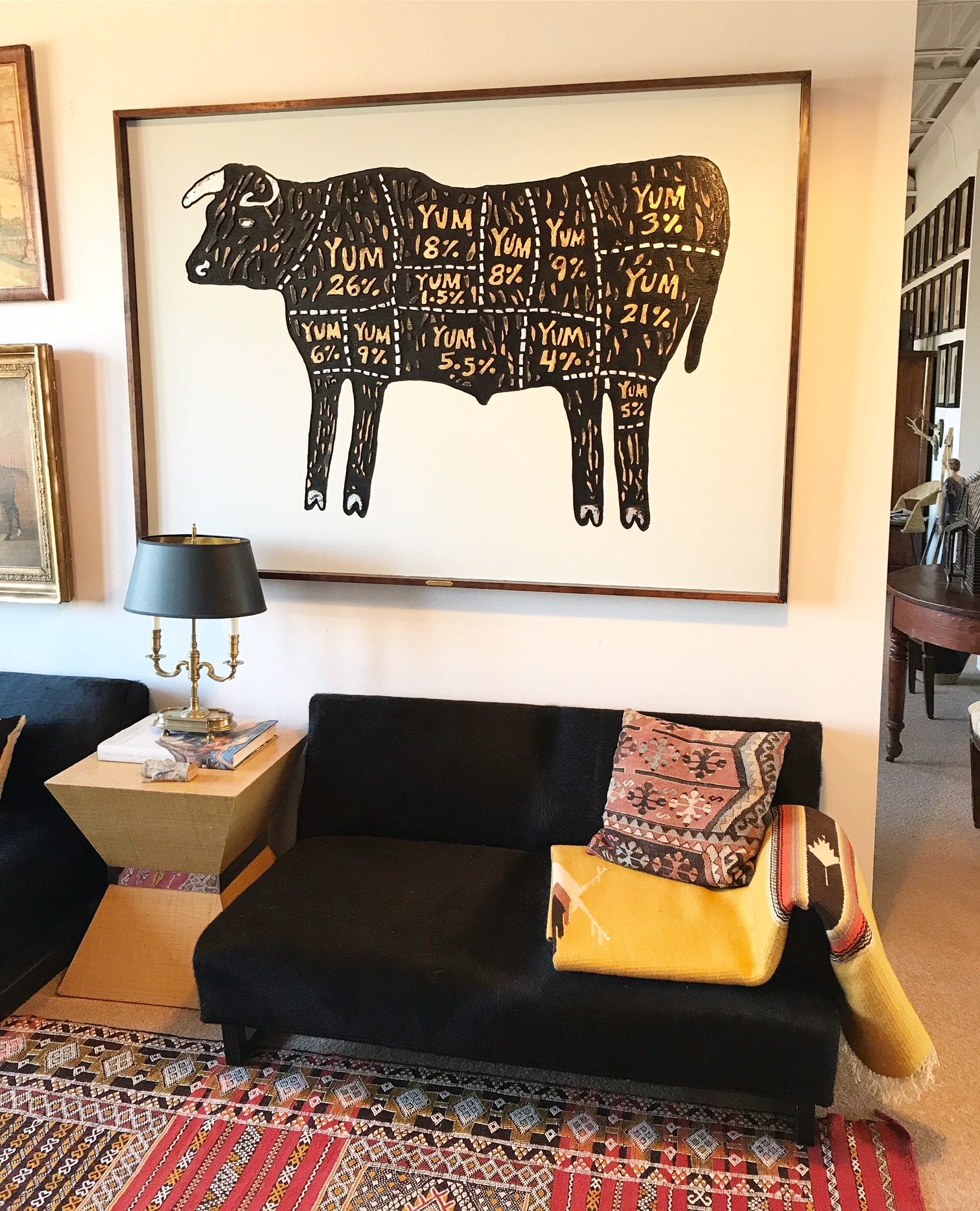 John O'Hara. Yum Cow. 72x50"