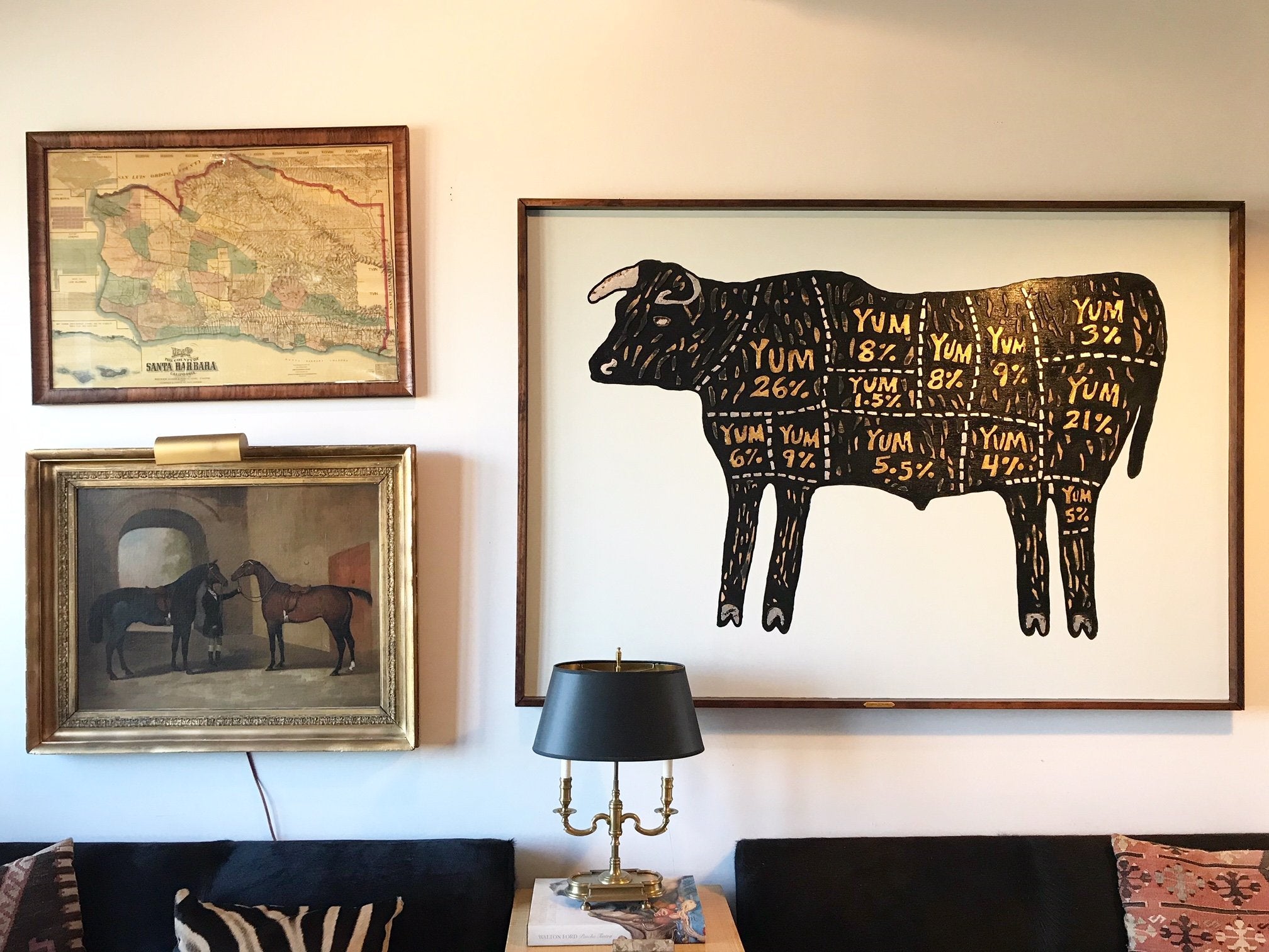 John O'Hara. Yum Cow. 72x50"