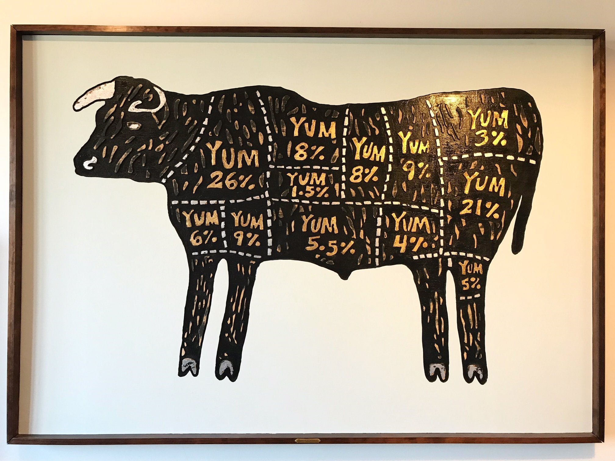 John O'Hara. Yum Cow. 72x50"