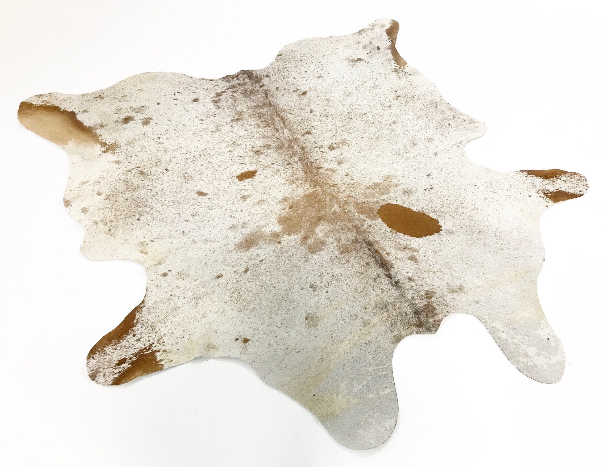 RED-SPECKLED COWHIDE RUG - TOM GREEN