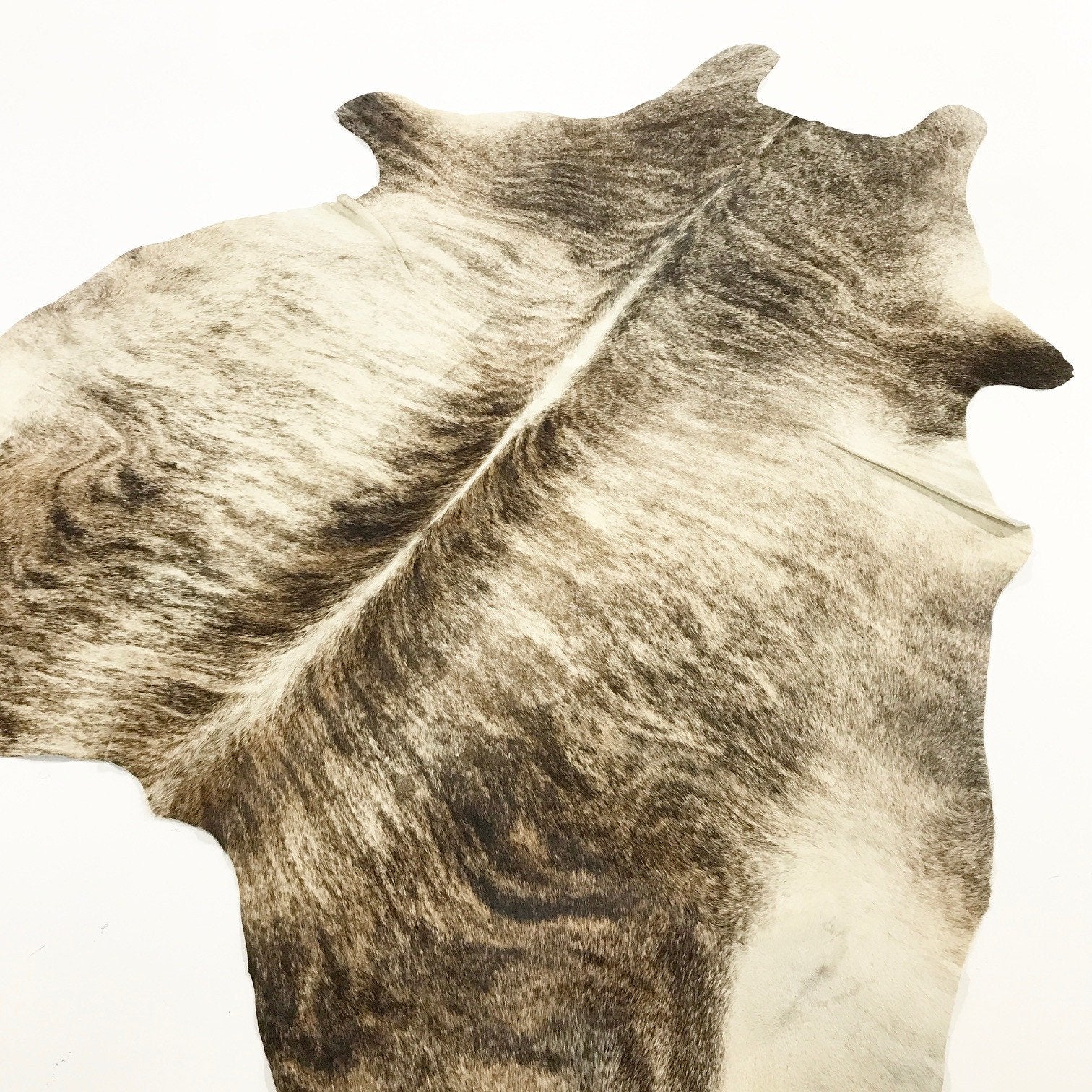 GREY BRINDLE COWHIDE RUG - WIRT