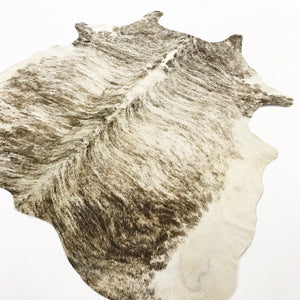 GREY BRINDLE COWHIDE RUG - SHACKELFORD
