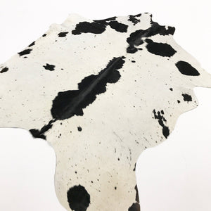 BLACK & WHITE SPECKLED COWHIDE RUG - BLADEN