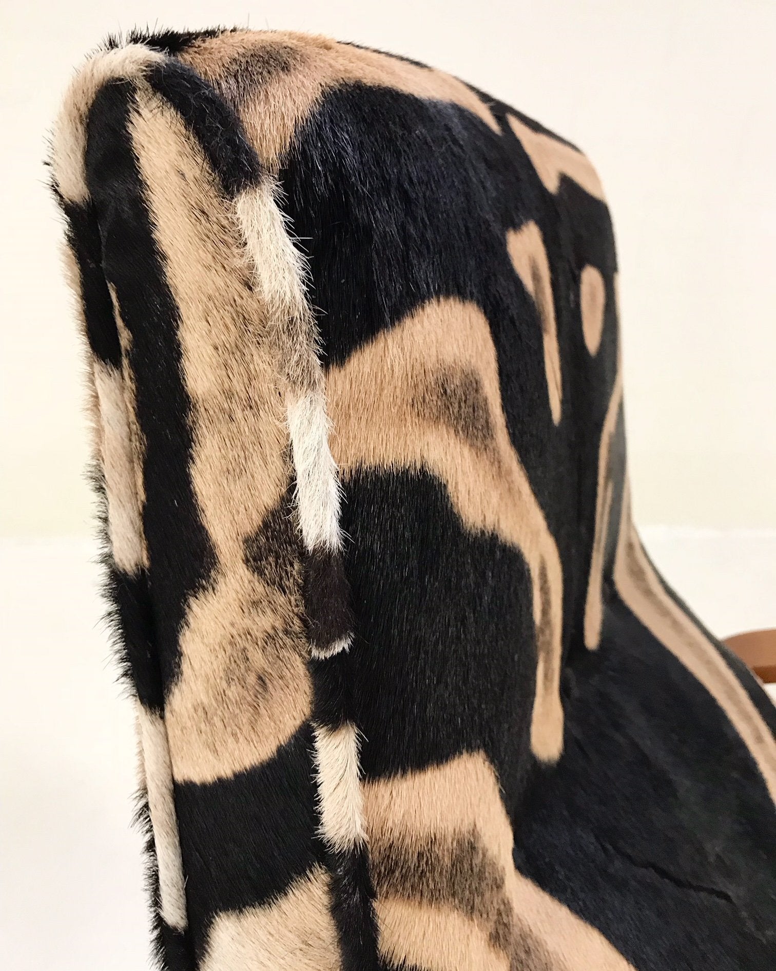 Eero Saarinen for Knoll Grasshopper Chair and Ottoman in Zebra Hide