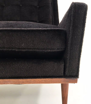 Milo Baughman for James Inc Lounge Chairs in Loro Piana Alpaca and Virgin Wool