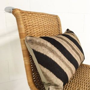 Set of Four MR 10 Side Chairs by Ludwig Mies van der Rohe for Knoll with Zebra Hide Pillows