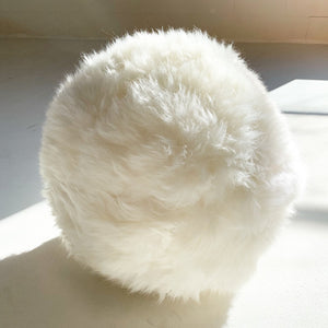 Brazilian Sheepskin Ball Pillow